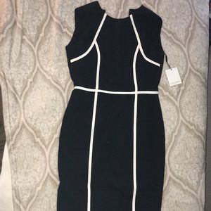 NWT Calvin Klein dress size 2 black & white